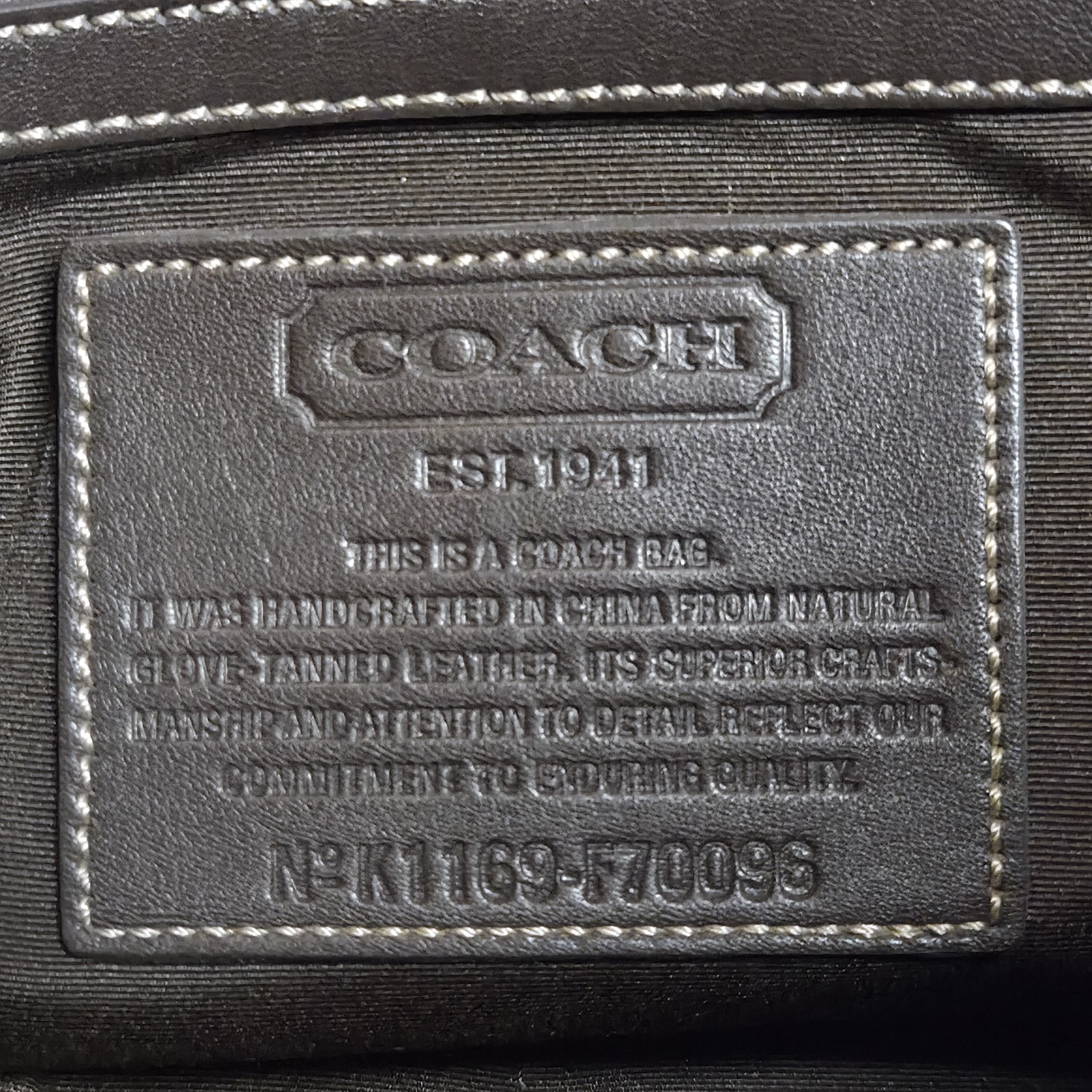 Coach Brown Men’s Briefcase/Document Case Buckle Zip Adjustable Shoulder Strap