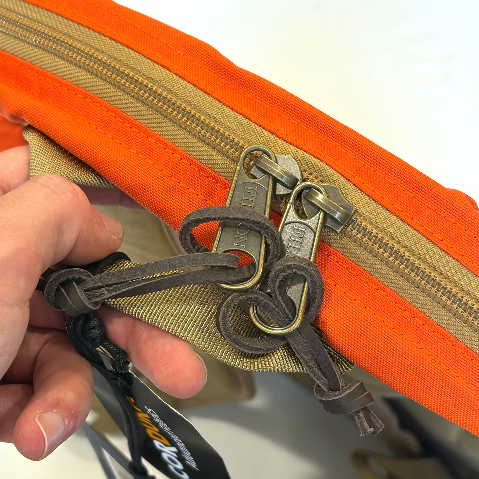 FILSON Surveyor 25L Backpack Dark Tan/Flame 20277987 NWT