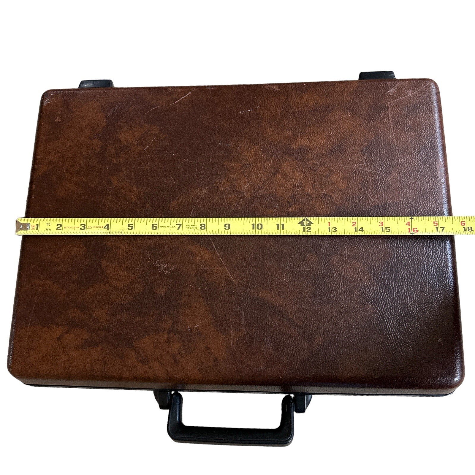 Vintage Samsonite Omega GL Brown Hard Shell Briefcase Combo Lock Attaché Case