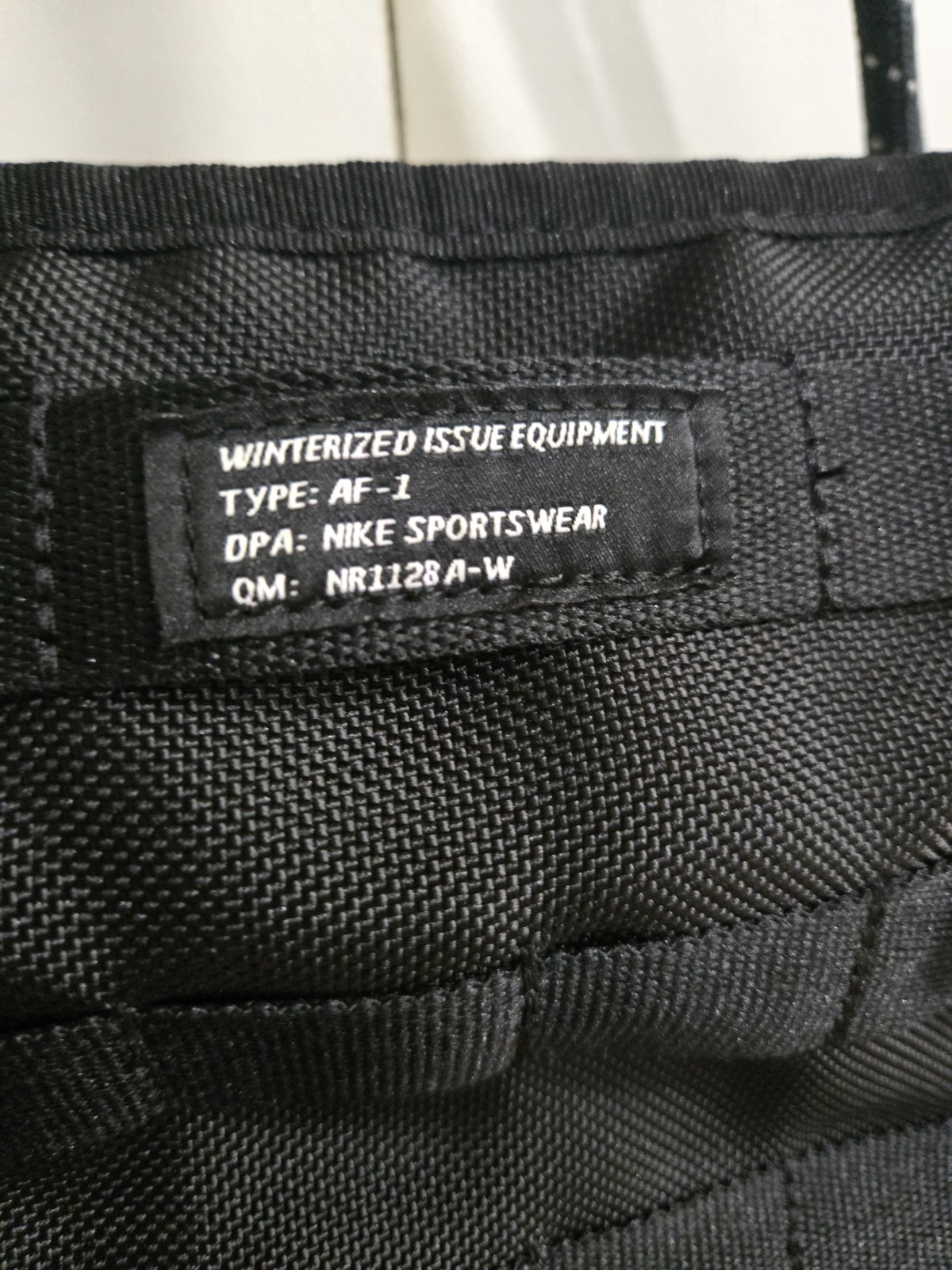 Nike AF-1 Black Tote Bag Sportswear Winterized Issue Unisex Black Tote Bag 26L