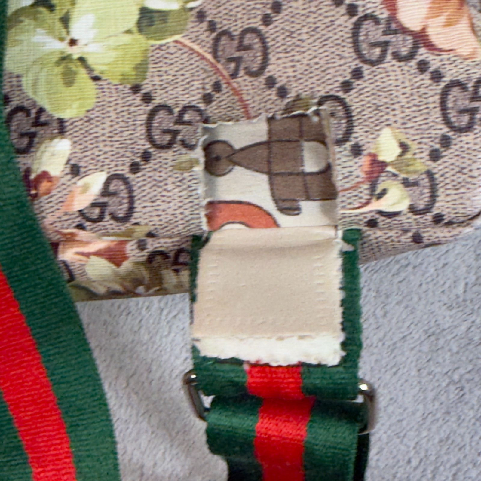 Gucci GG Supreme Tian Floral Bird Backpack