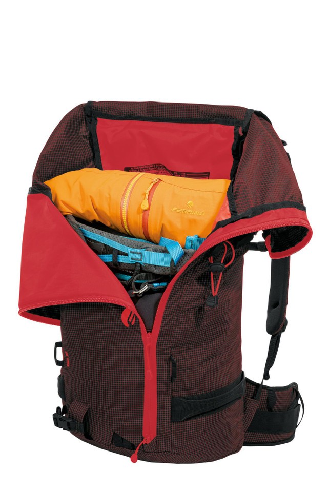 Ski Mountaineering Freerider Backpack Ferrino Osa 32 Black