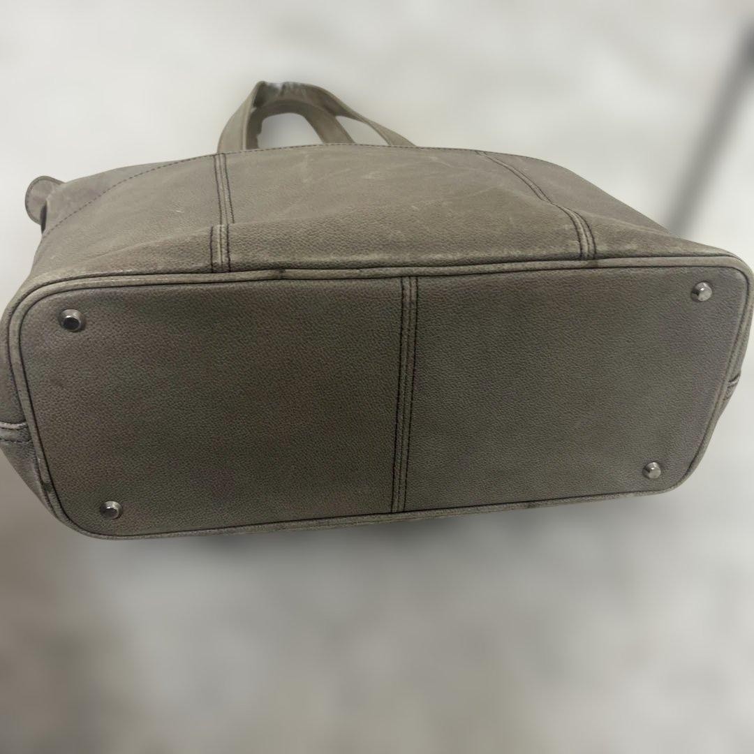 Porter Link Tote Bag Cowhide, cotton blend canvas