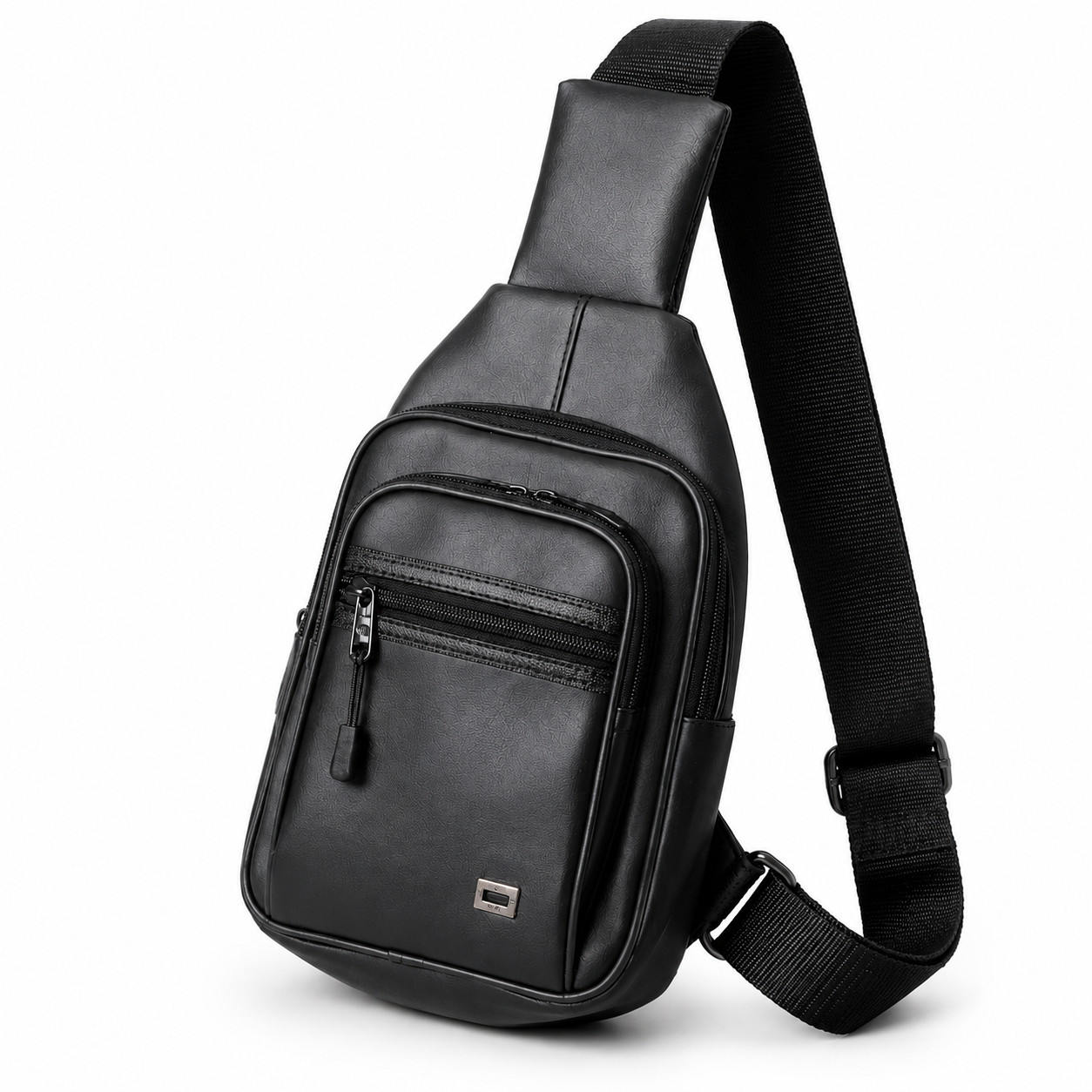 Crossbody Bag Small Sling Bag For Men Leather Bag Man Purse Slim Chest Backpack
