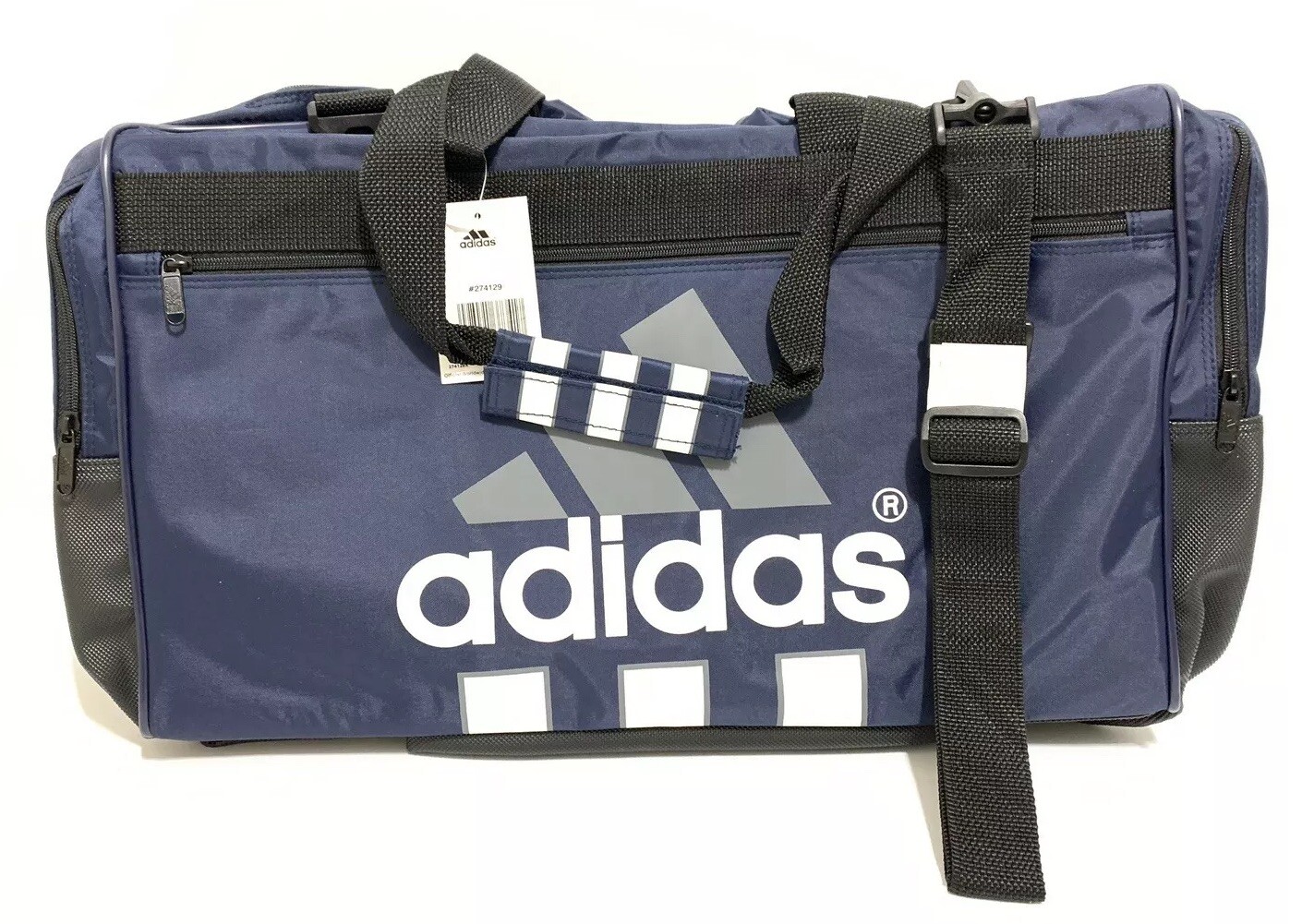 Adidas Large Duffel Bag Gym Sport Shoulder Trainer Vtg 20x13x12 MEDALIST SOCCER