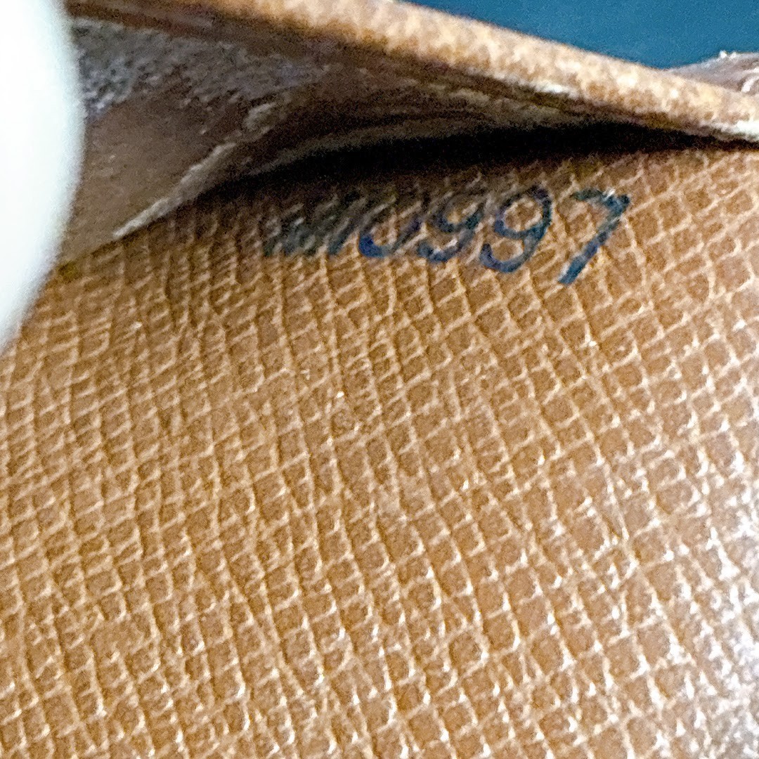 Louis Vuitton Monogram Cover Brown Leather Organizer Holder Auth Good Japan