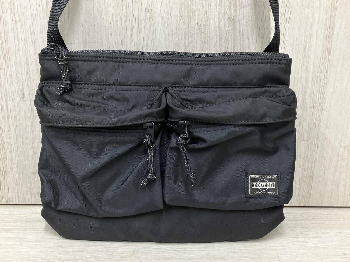 Yoshida & Co.Porter Force Shoulder Bag S 855-05458 Black &removable pouch used