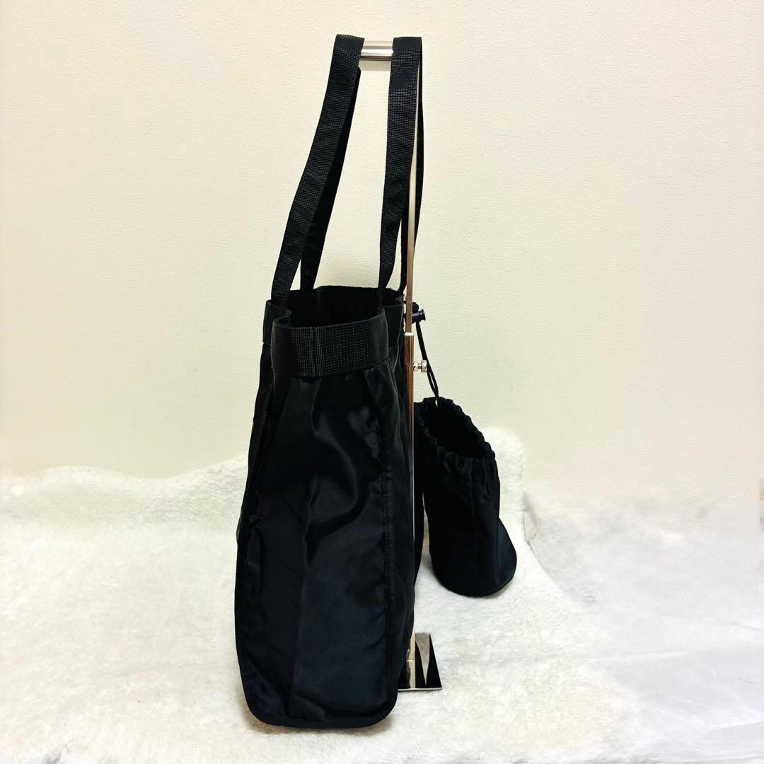 Authentic PORTER Yoshida Kaban Reversible Tote Bag Black Nylon 33cm x 34cm x 10c