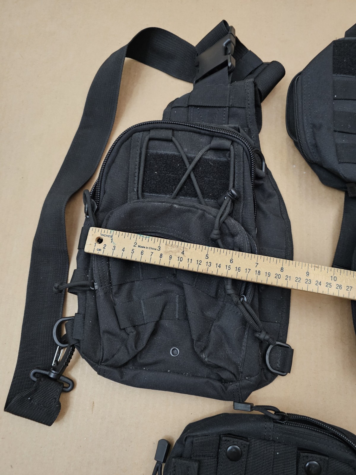 Lot Tactical Sling Bag Black Compact Shoulder Pack MOLLE Messenger Bag