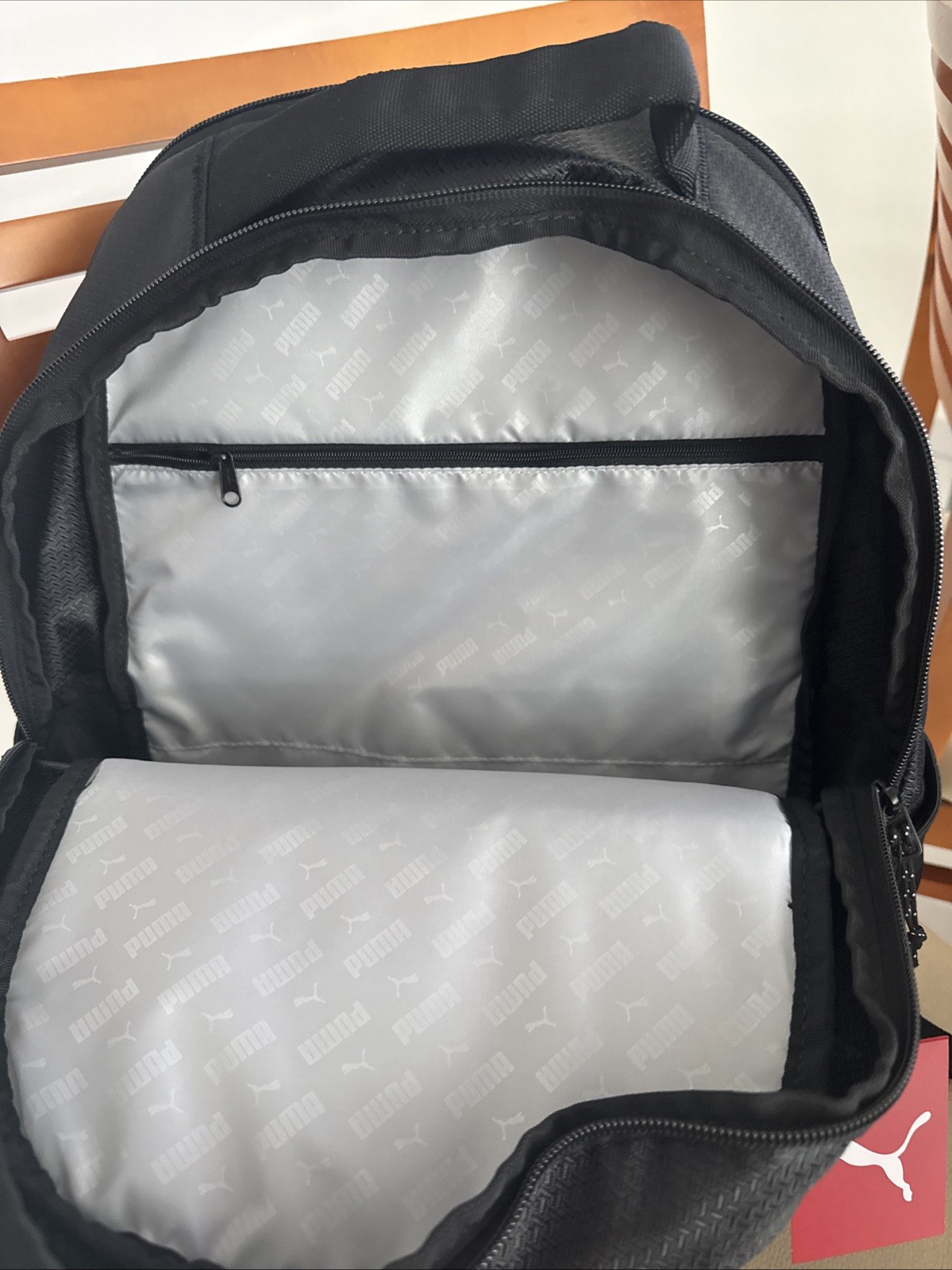 PUMA Backpack with Laptop Sleeve Inforced Base Black One Size