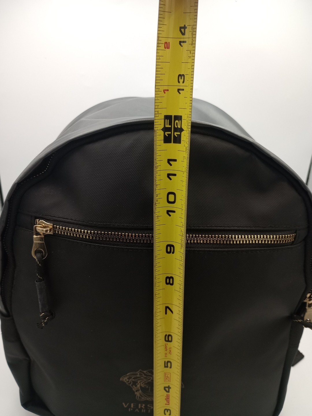 VERSACE Parfums Rider Backpack Shoulder Bag Black Fragerance Excellent Condition