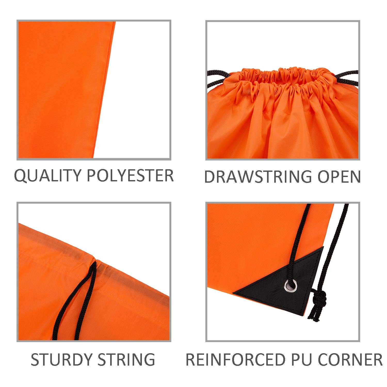 Vorspack 20 Pcs Drawstring Bags Bulk – Drawstring Backpack Draw String Back B…