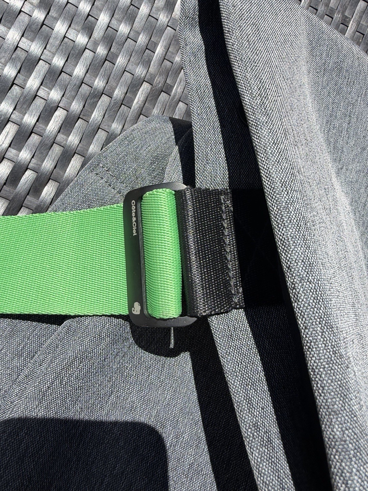 Cote & Ciel Isar Rucksack Evernote Limited Edition Grey Green Backpack Sz Medium