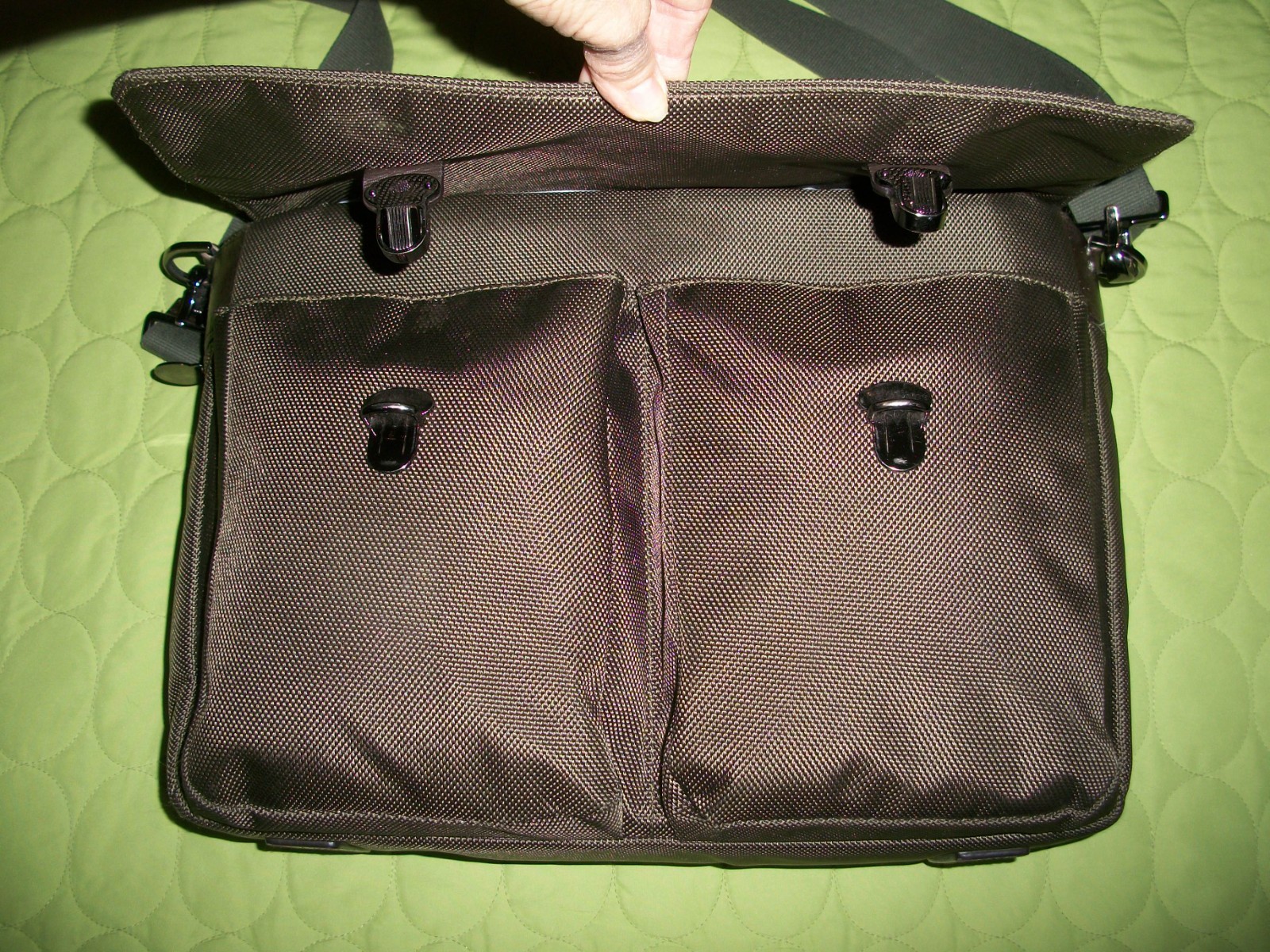 Mulberry Briefcase/Laptop Nylon/Leather Trim Shoulder/Crossbody Bag