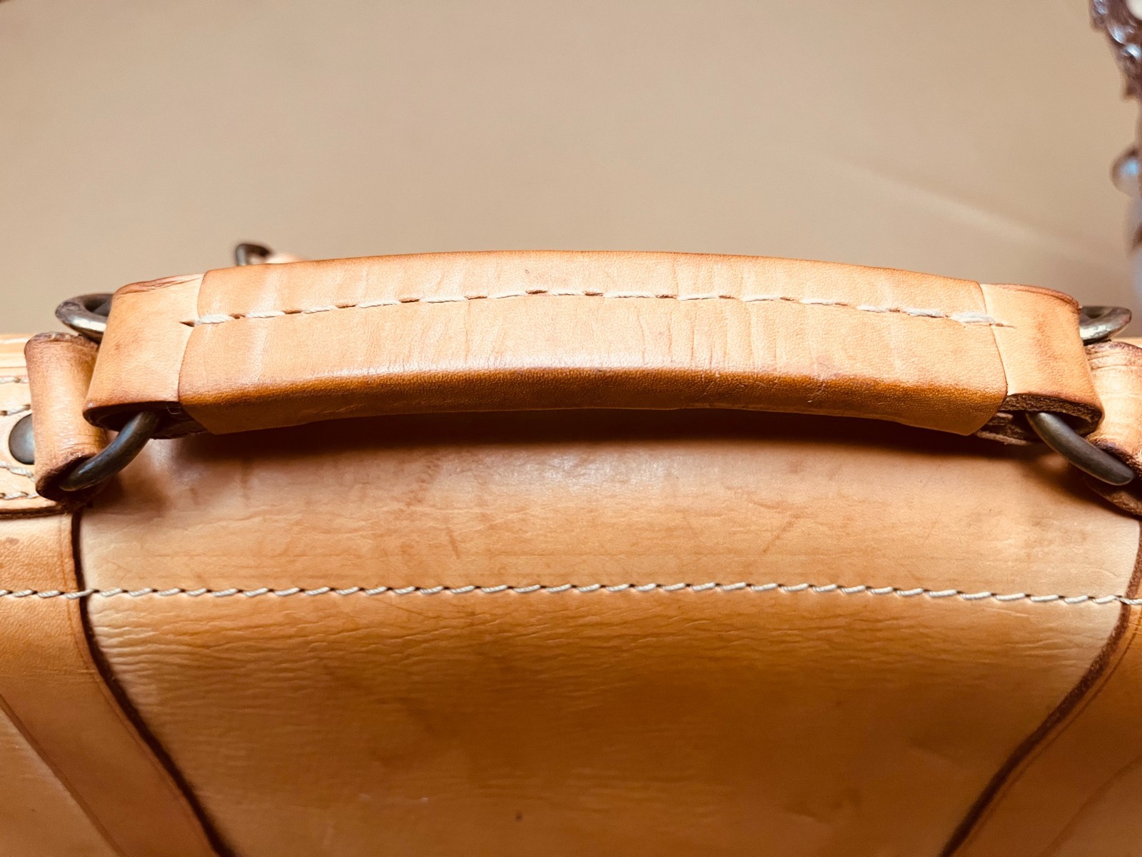 ORIGINAL BREE Thick Tan Leather Briefcase / Satchel / Backpack – GERMANY