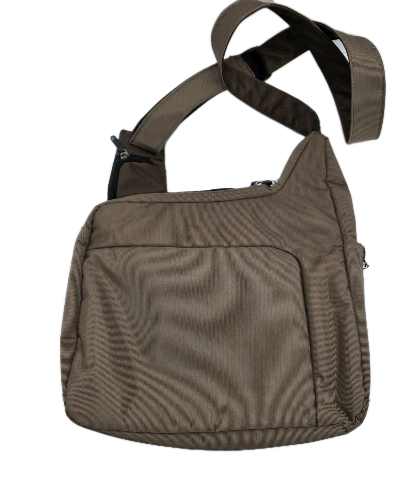 Victorinox Swiss Army Crossbody Messenger Bag Beige Nylon Adjustable Strap