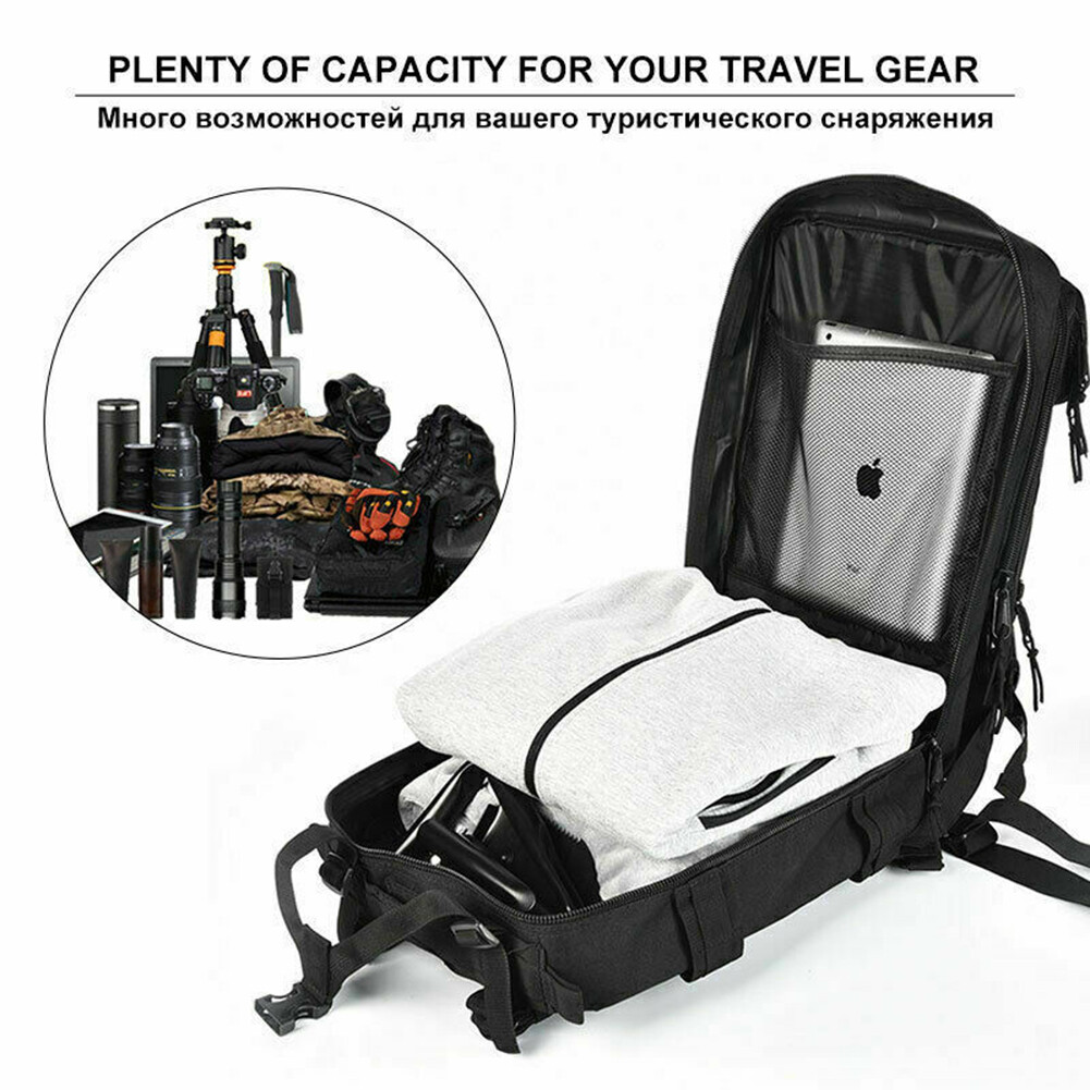 30L/45L Military Tactical Backpack For Men Molle Daypack 3Day Bug Out Hiking Bag
