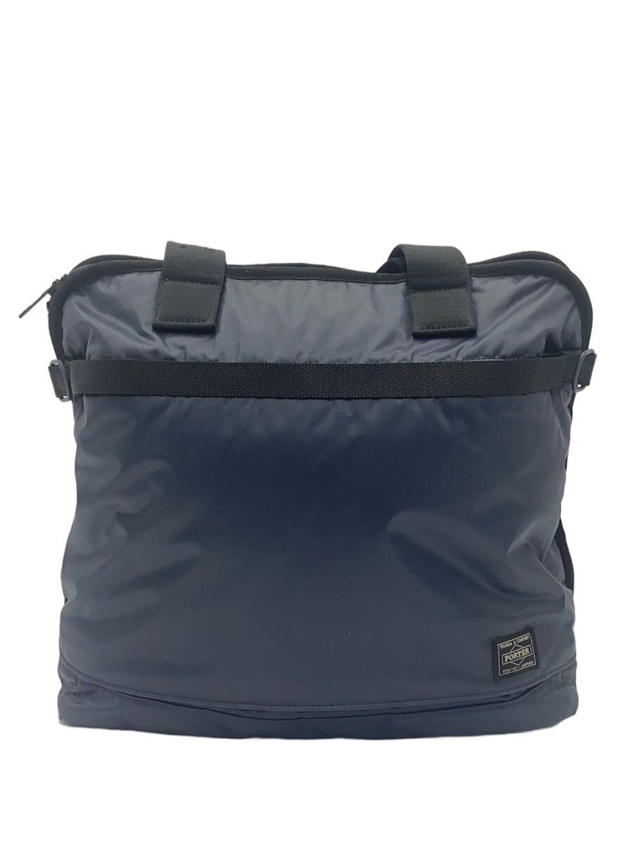 Authentic PORTER Nylon Tote Bag Navy 11cm depth 32cm height 41cm width