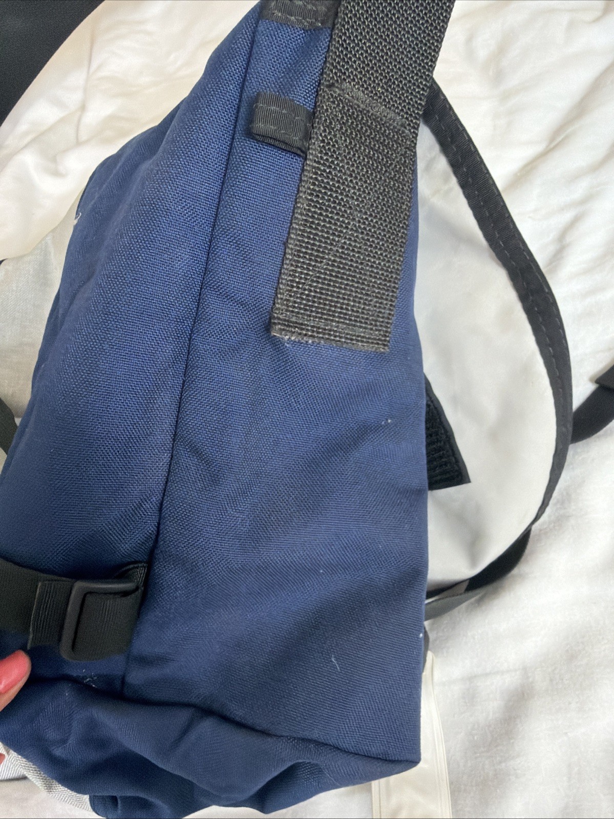 Timbuk2 Large Crossbody Messenger Bag Blue Gray Color Block Embroidered Xv2