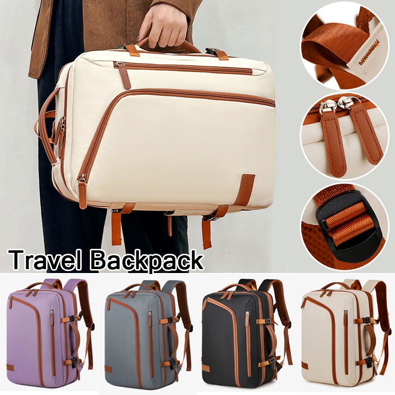 Expandable 15.6″ Laptop Backpack Business Travel Bag Large Capacity USB Charging