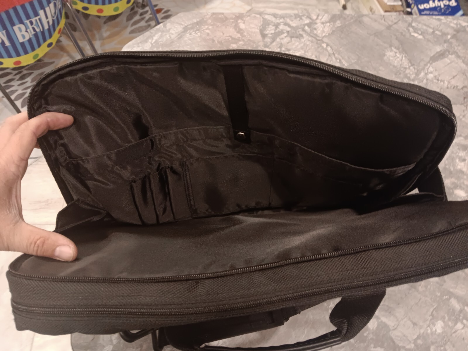 Aramis Laptop Briefcase Canvas Bag Multi Pocket 16″ Wide- Brand New