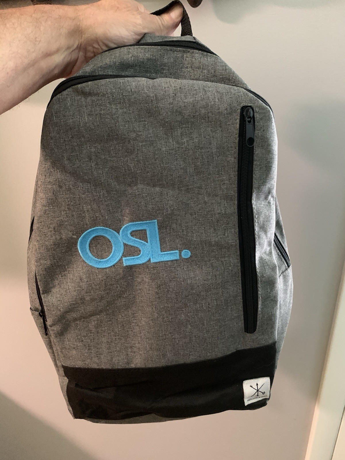 LEEDS GRAY & BLACK BACKPACK OSL. MERCHANT & CRAFT