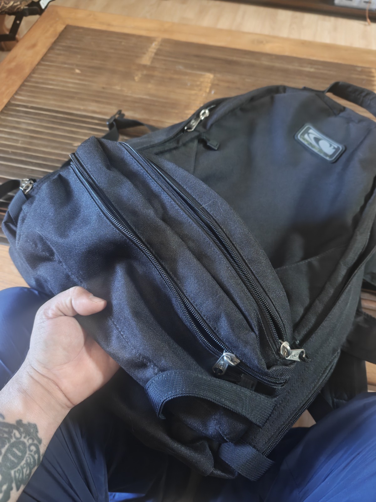 Y2K O’Neill Black Utility/Skater/Surf wear Backpack 22″ Height