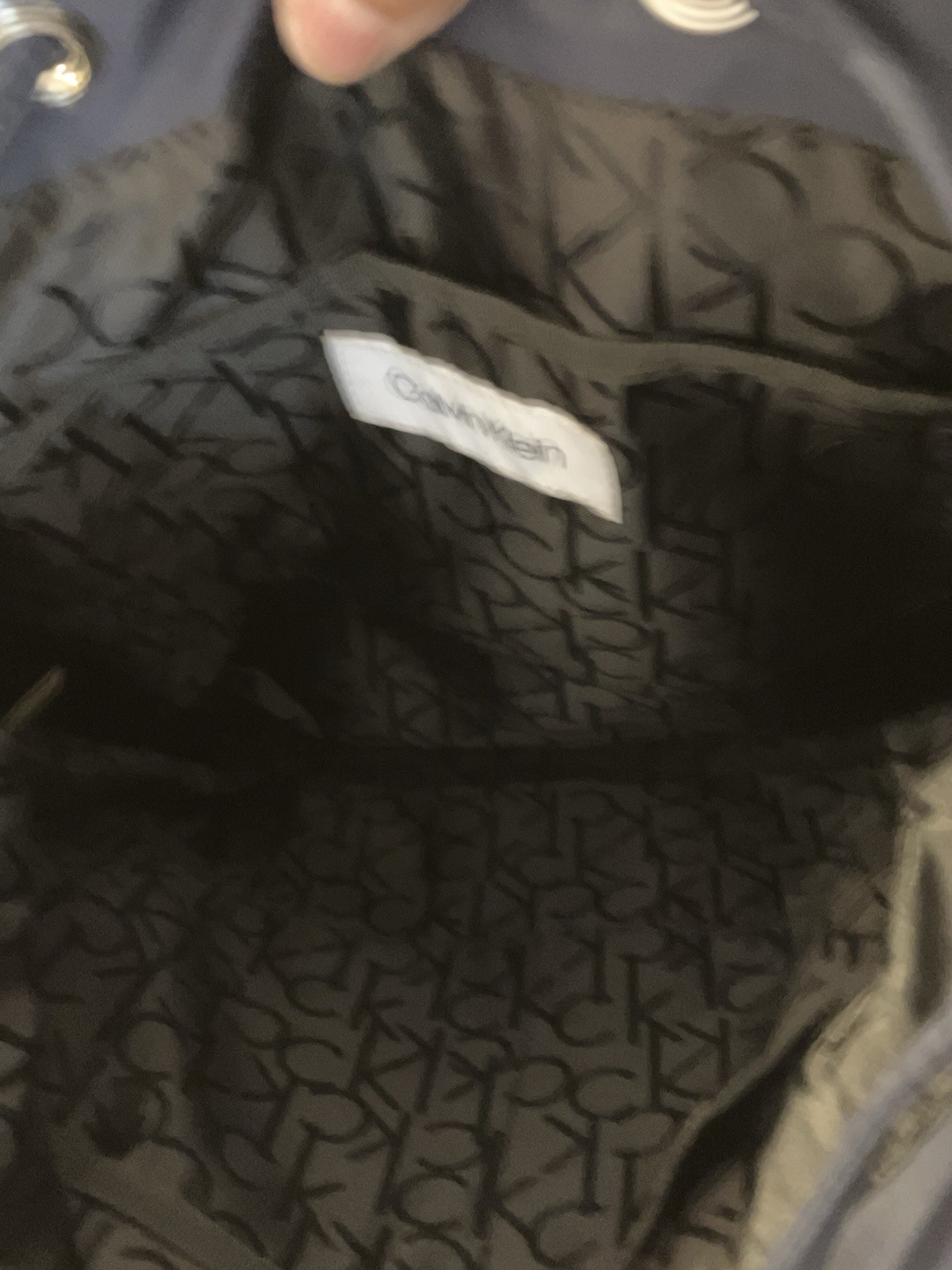 Calvin Klein Blue Nylon Utility Backpack Travel Bag Multi-pocket Shoulder Strap