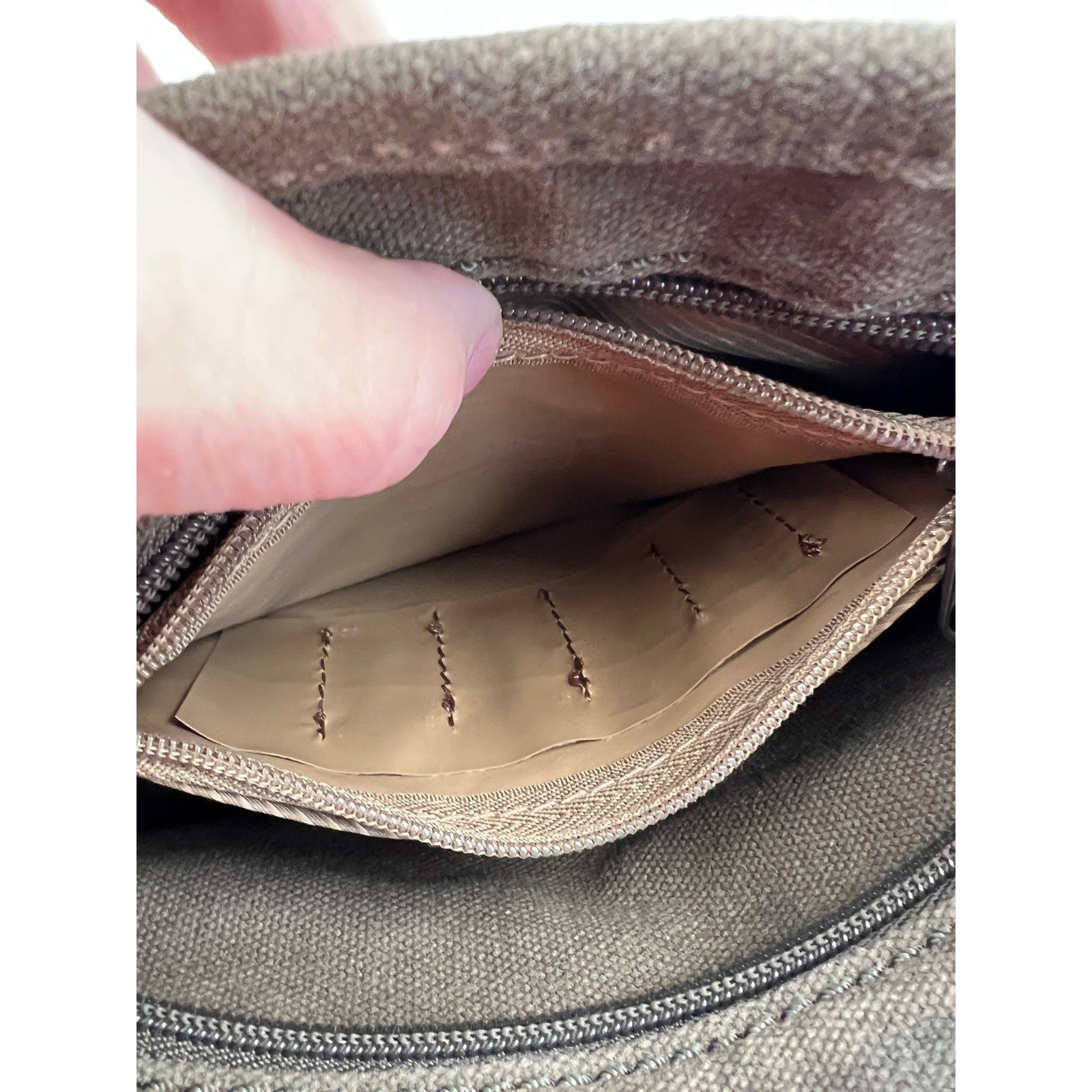 Stumper & Fielding Canvas Messenger Bag Crossbody Brown Leather Great Britain