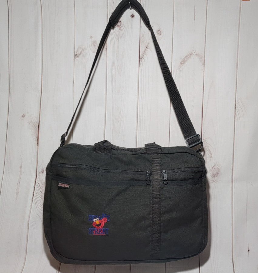 JANSPORT MESSENGER BAG SESAME STREET EMBROIDERED ELMO