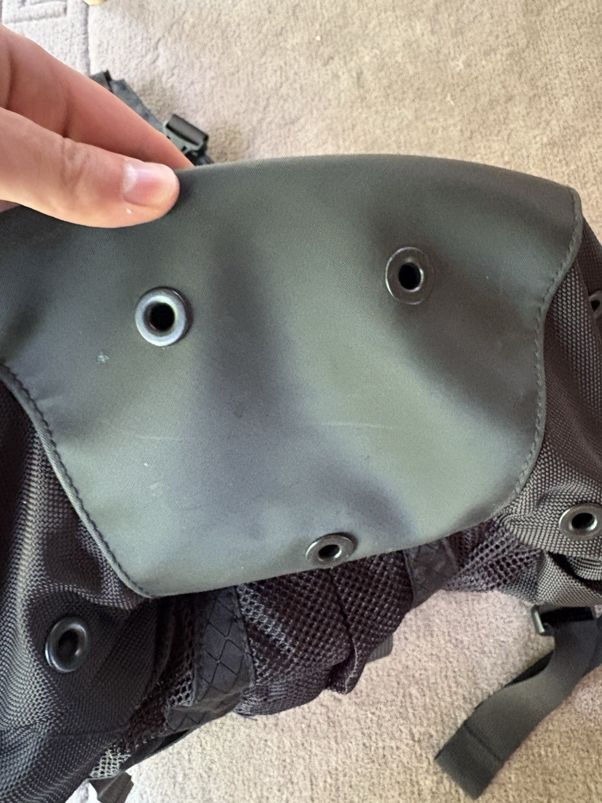 Vtg Oakley Software Backpack ICON Molded Black Hiking Tactical Gen1 Skull Laptop