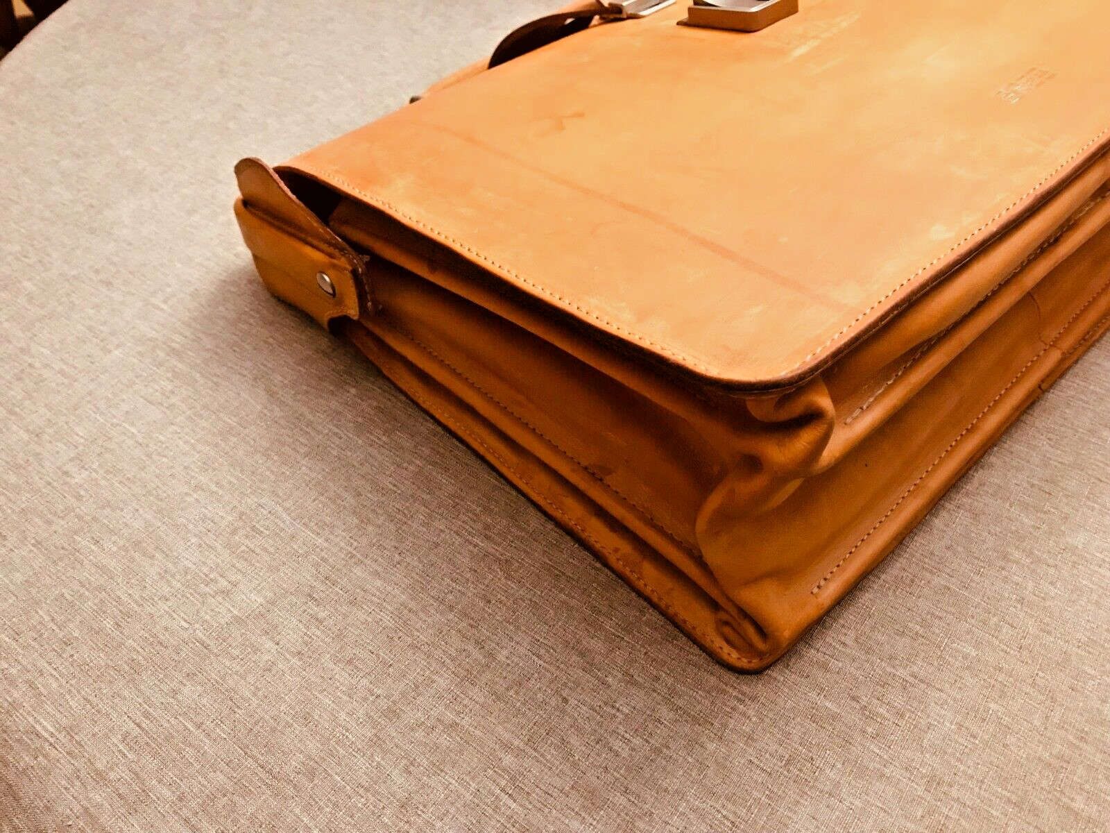 ORIGINAL BREE Tan Heavy Leather Briefcase Lawyer – Doctor Bag …. GERMANY