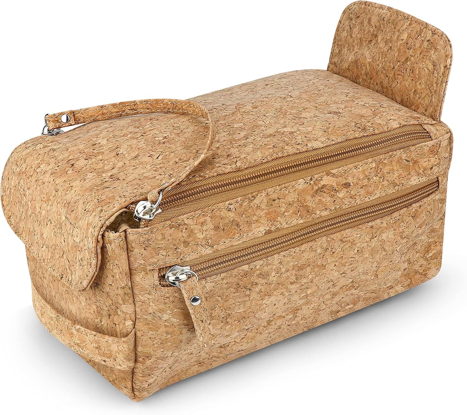 Denali Premium Cork Leather Compact Toiletry Bag.. Kit for Men..B3 – 1