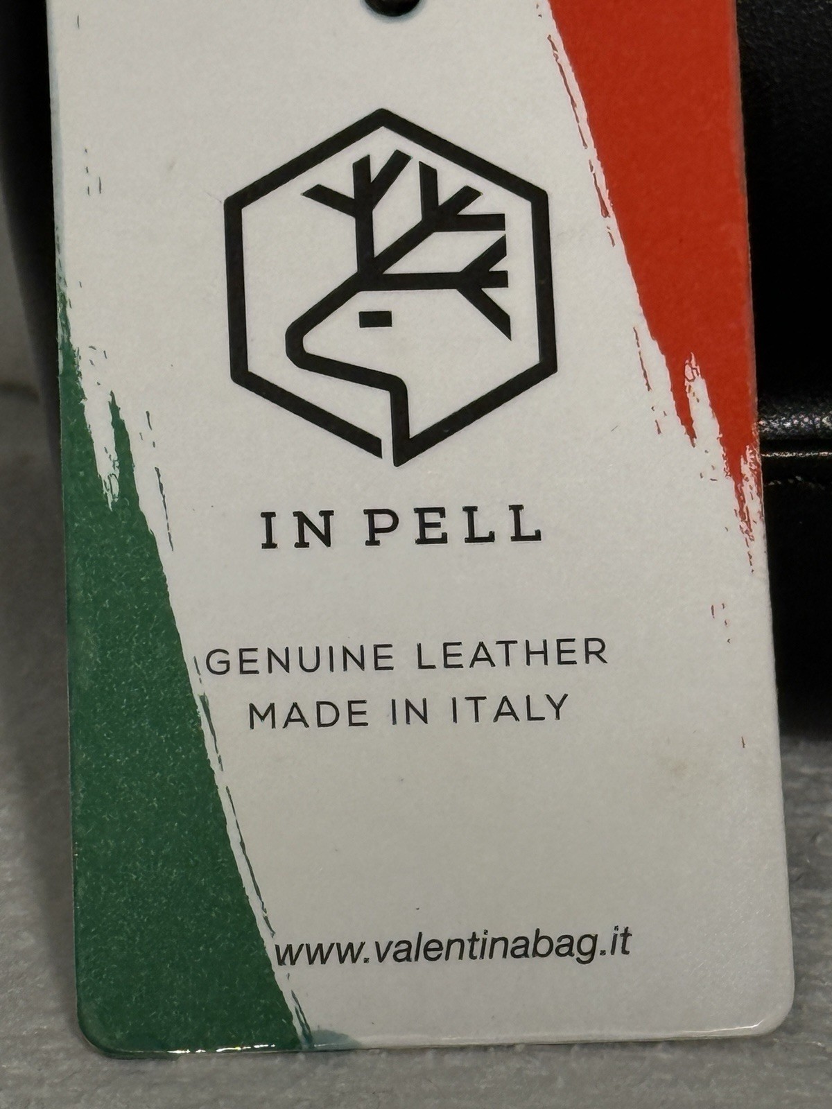 IN PELL Black Leather Dopp Kit Toiletry Bag Zip Inner Pockets Top Handle Italy
