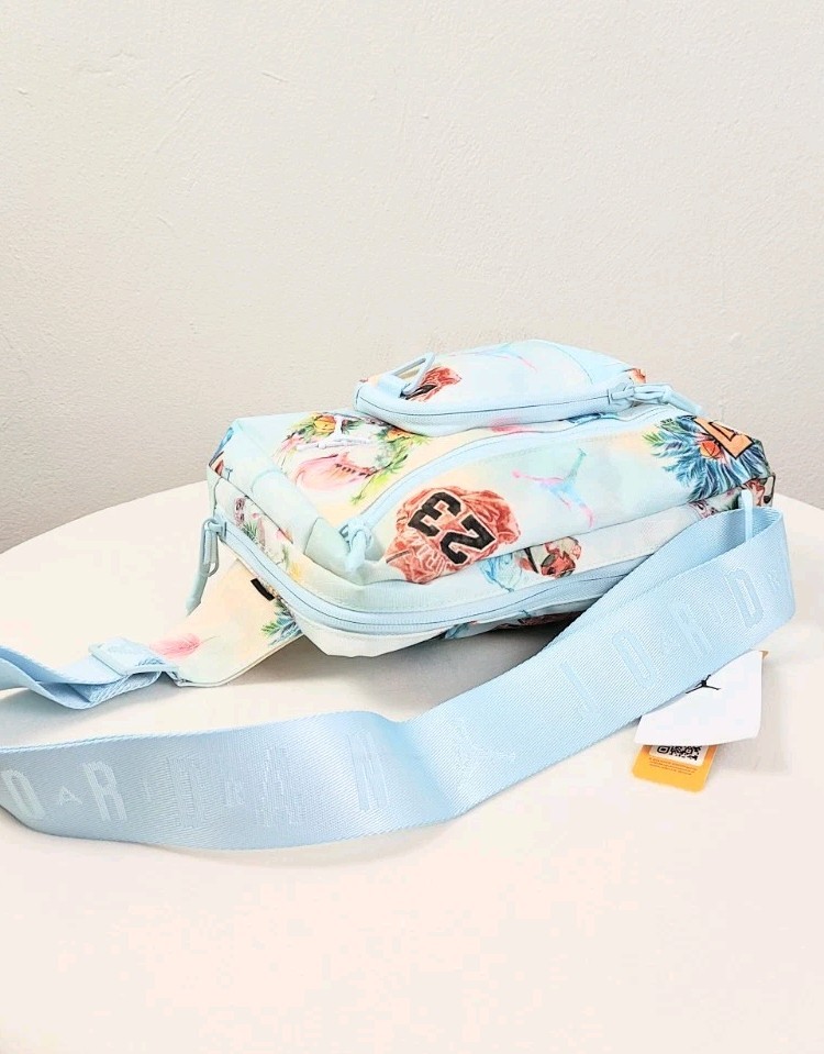 NEW! Air Jordan Collectors Crossbody Bag Flamingo Sling Bag 23 Cordura Travel