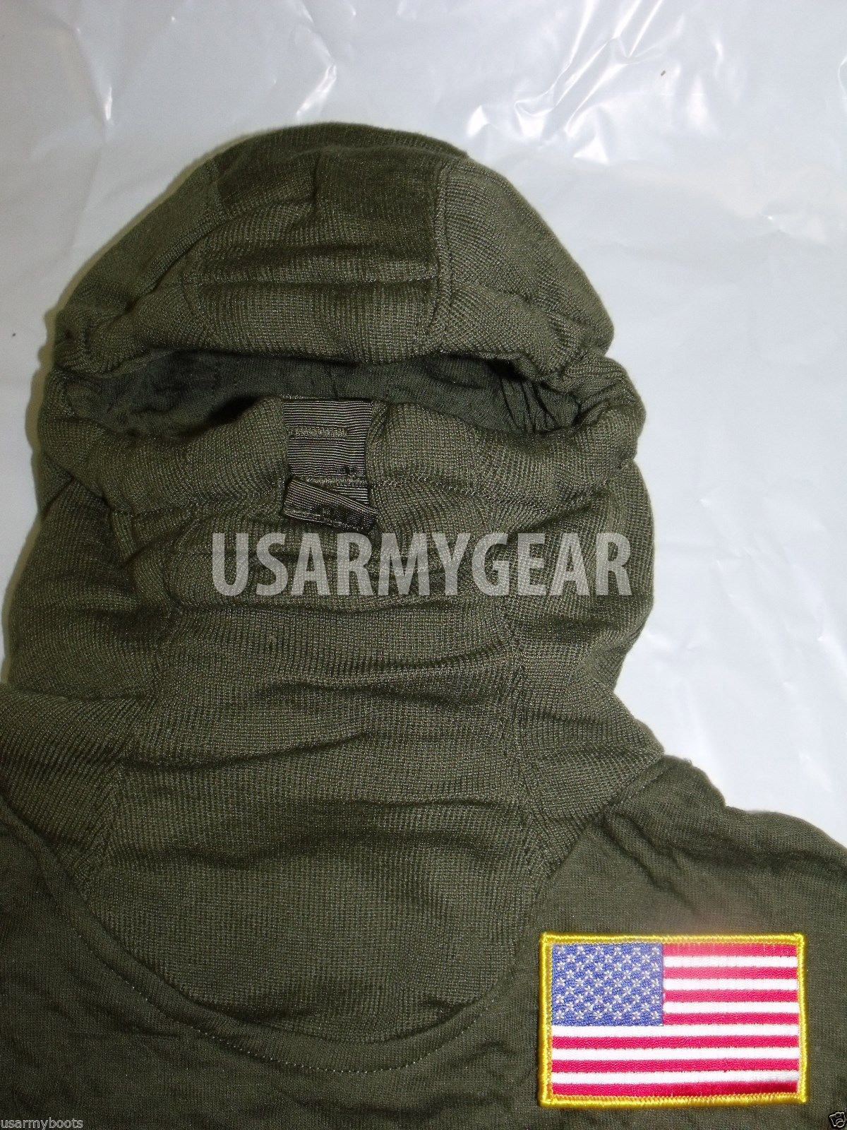 Made in USA Army OD green Anti Flash Balaclava Vehicle Aircrewmen Hood Face Mask