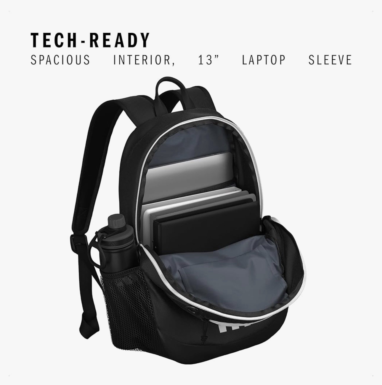 New Adidas BTS Originator Backpack, Black/White, 23L