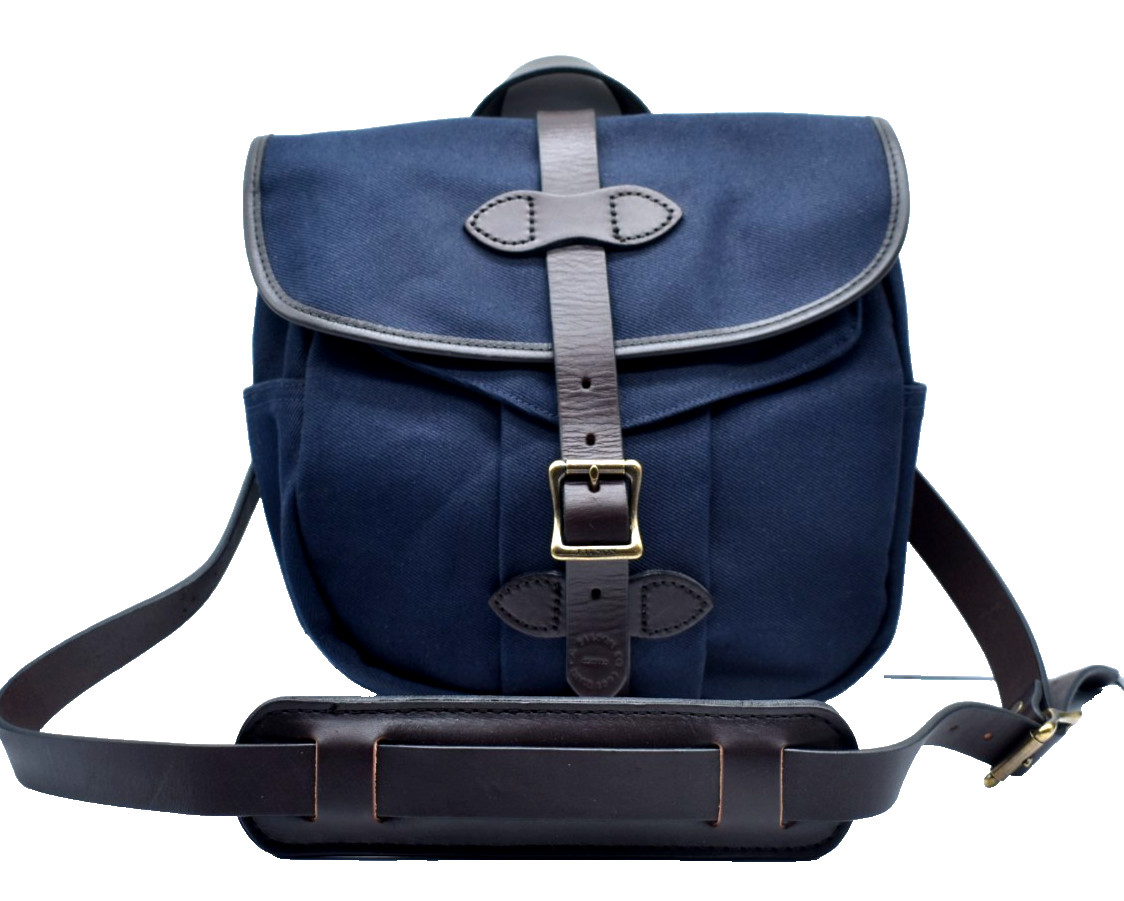 Filson Small Twill Field Bag Messenger Navy Blue