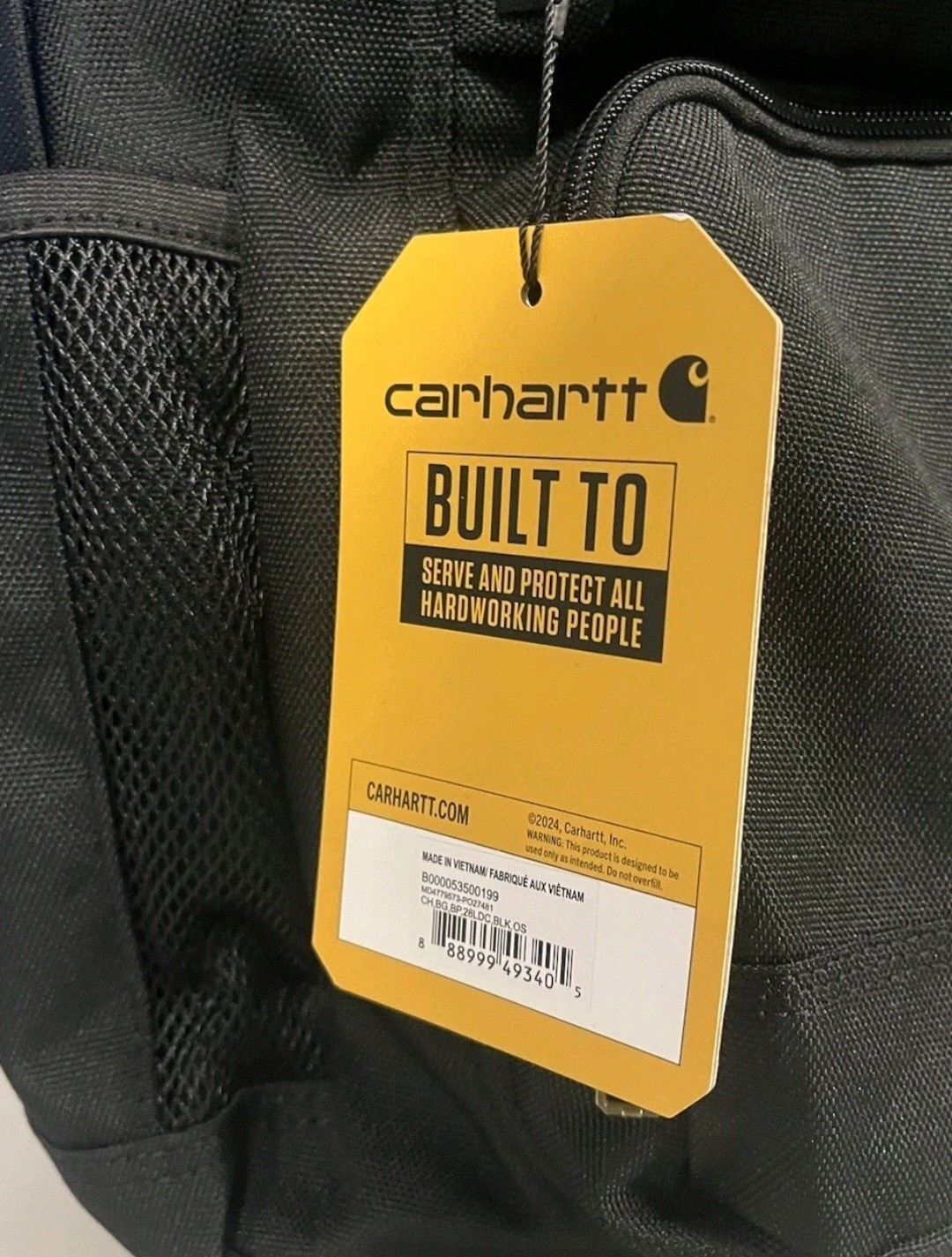 Carhartt Foundry Backpack 28L Black | Dual Compartment Heavy Duty Work Bag