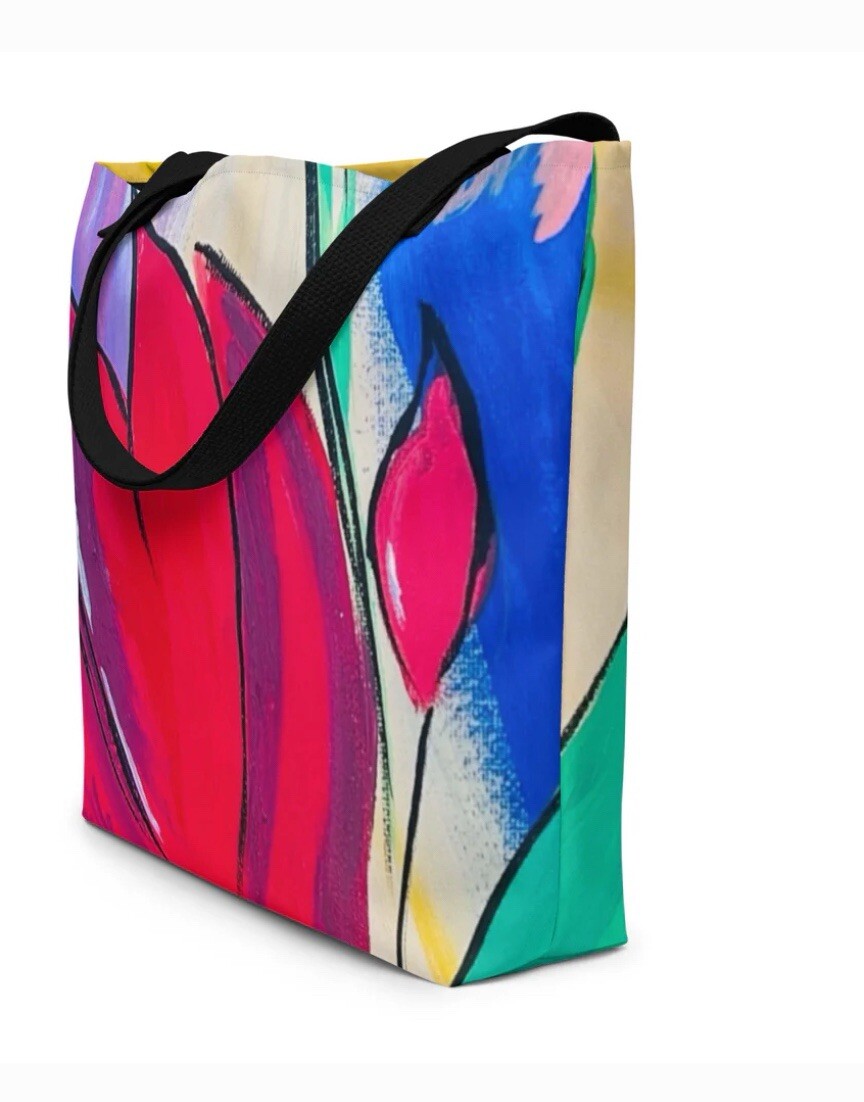 Vibrant Tulip Artistic Tote bag