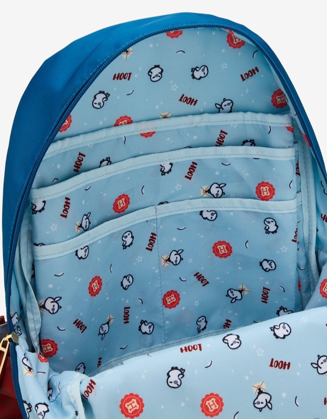 Harry Potter Hogwarts Express Multi-Pocket Backpack With Hedwig Plush! NWT