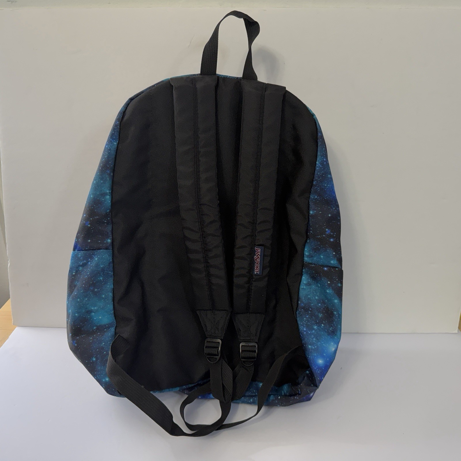 JanSport Superbreak Backpack – Galaxy Space Stars Black Blue GUC