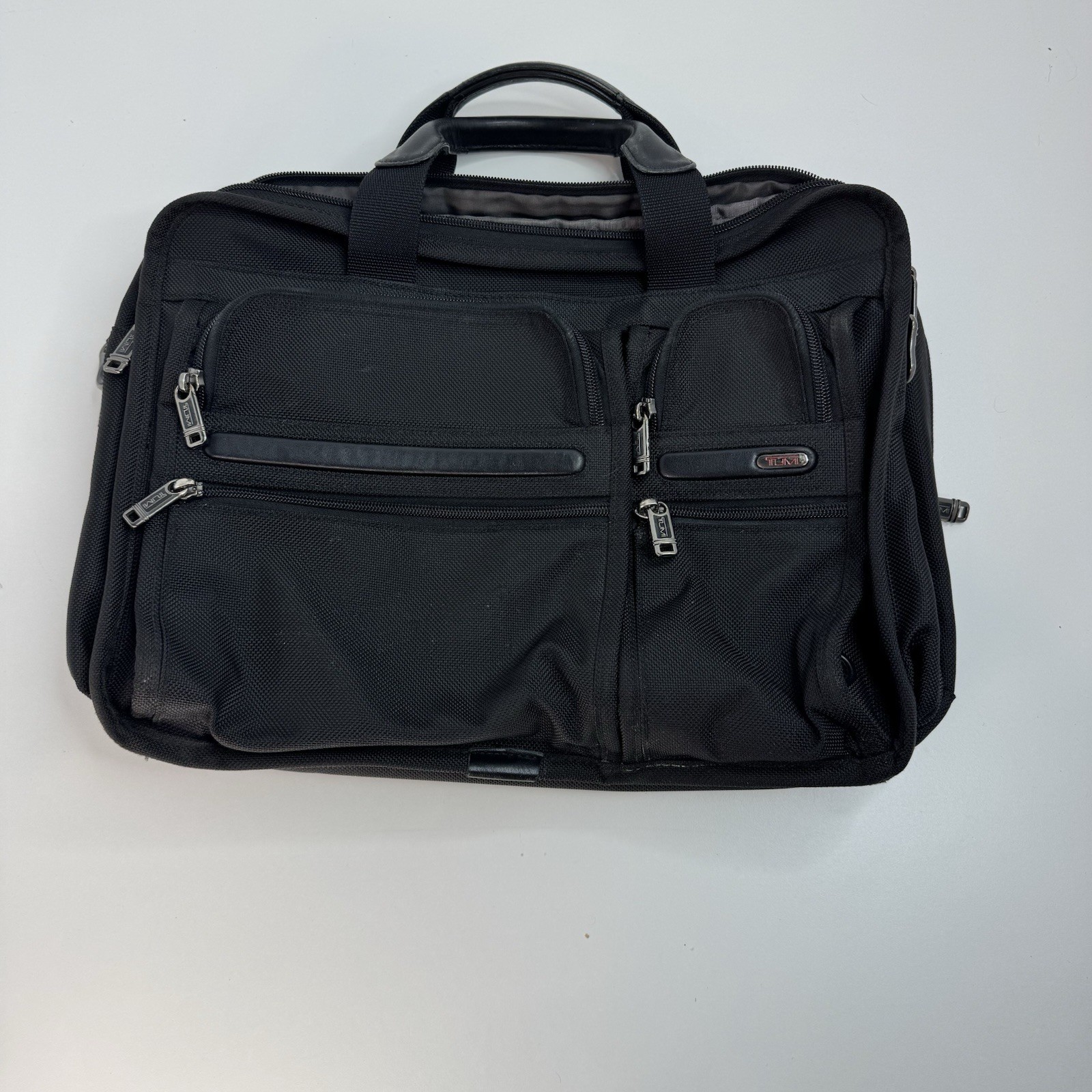 TUMI Black Expandable Business Bag Used Condition Mens Fashion