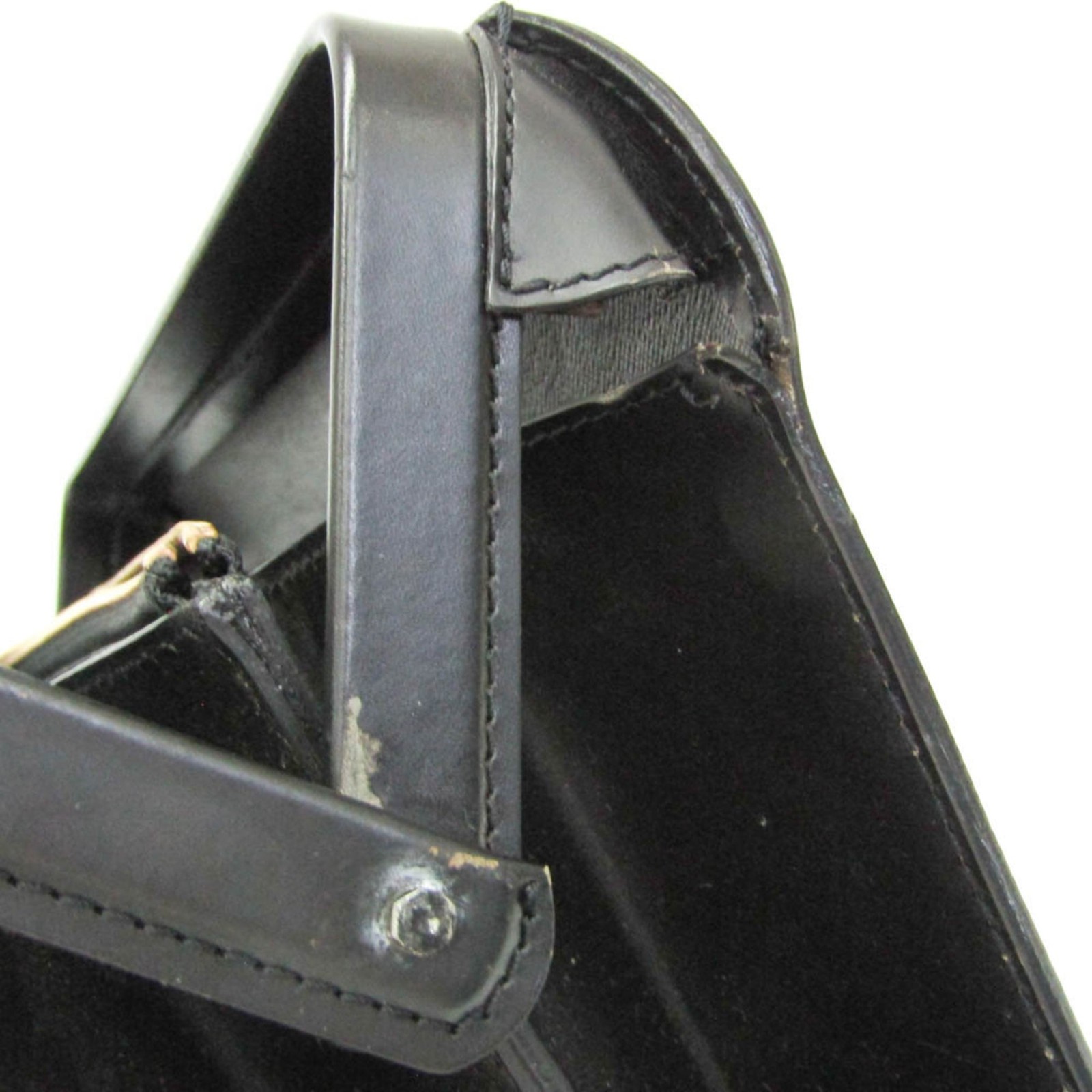 Louis Vuitton Epi Serviette Fermoir M54352 Briefcase Black Noir Used