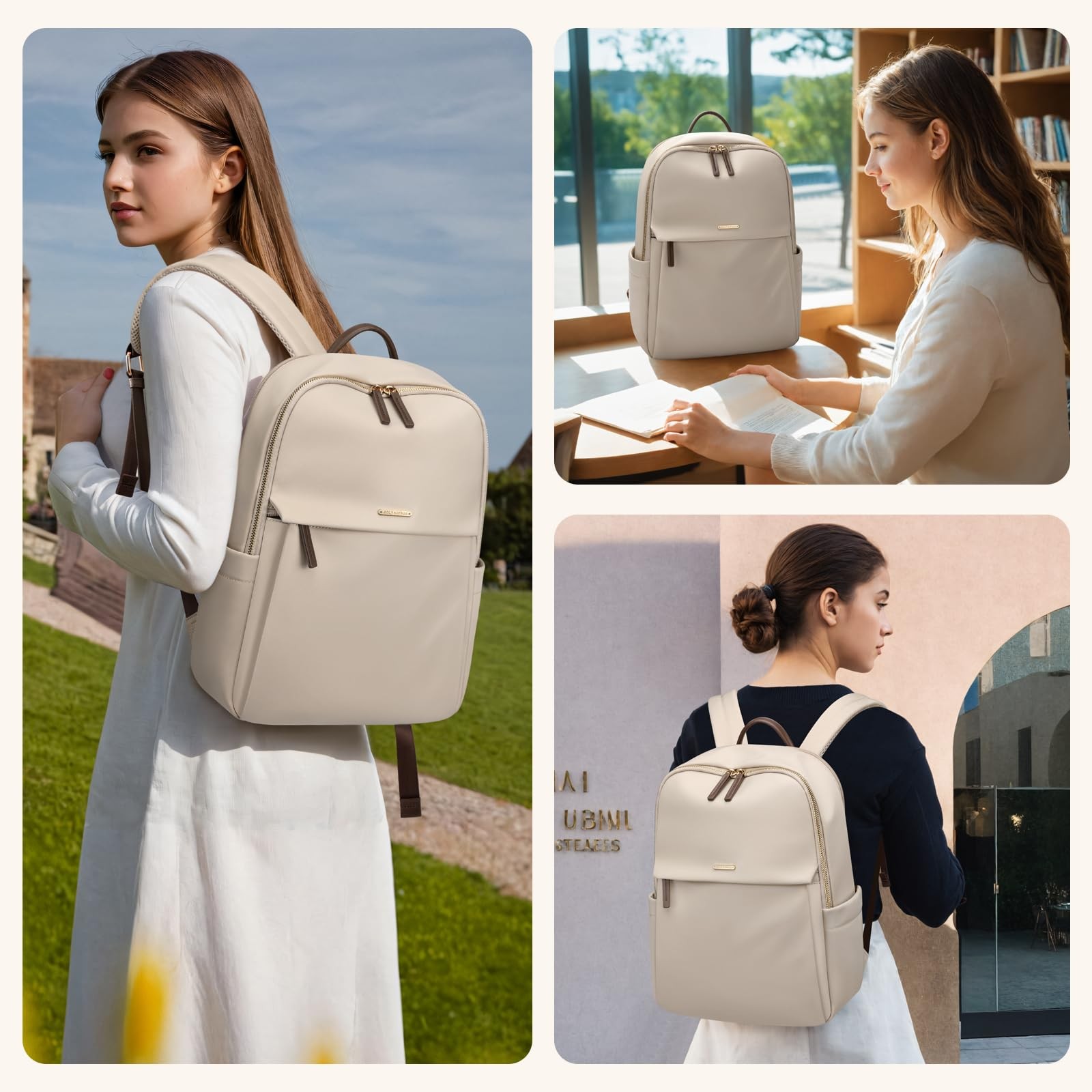 Laptop Backpack Separate Compartment Fits 14 Inch Notebook Casual Daypack Work