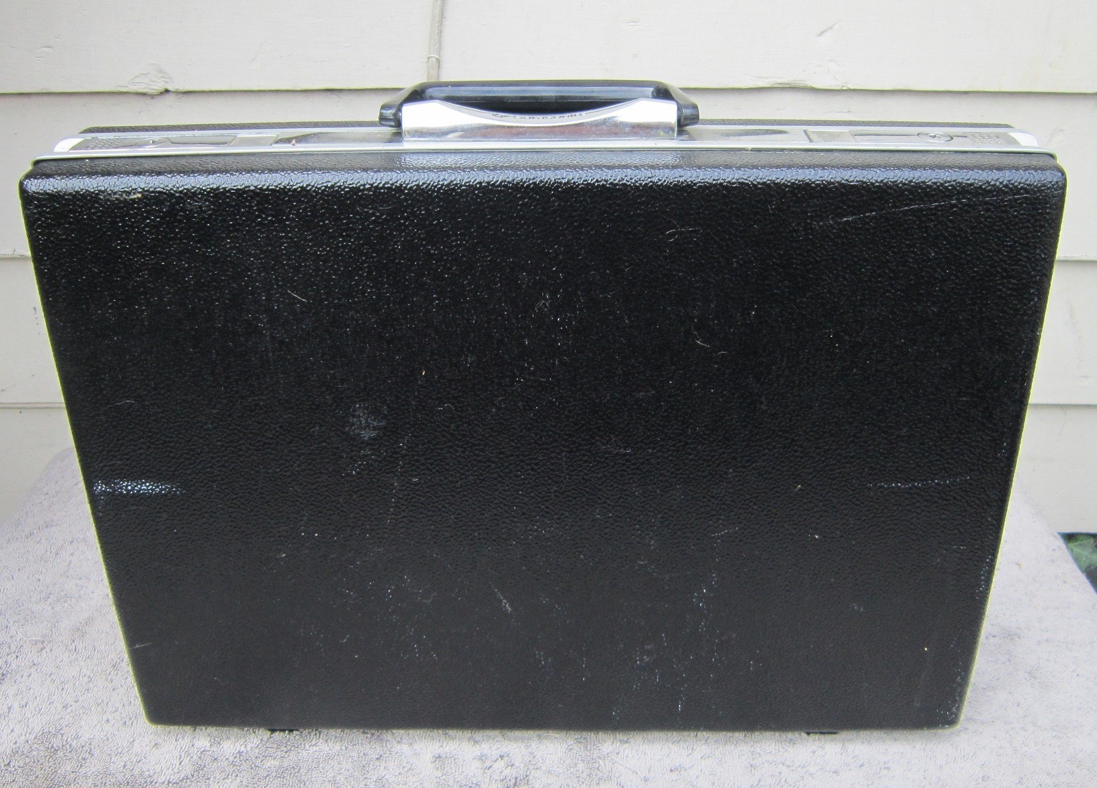 Vintage SAMSONITE BRIEFCASE Attache Case BLACK 18″ x 13″ x 3.5″