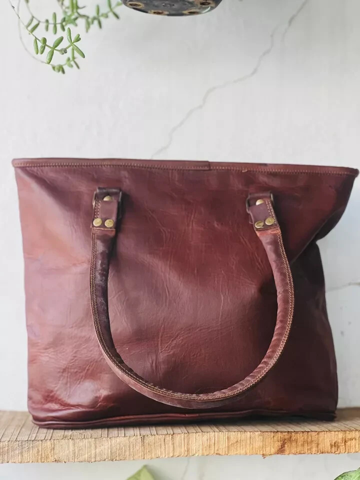 Men’s Craft With class School Genuine Goat Leather Vintage Bag