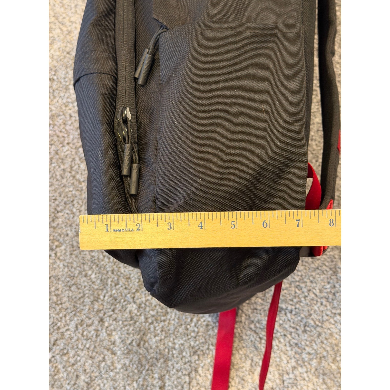Jordan Backpack Unisex Black Red Jumpman Logo School Sports Travel Bag *