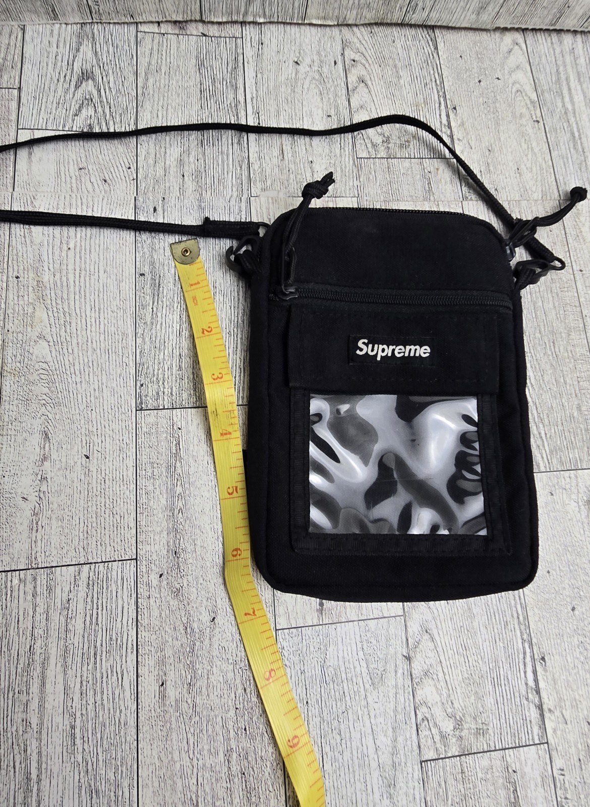 Supreme Utility Pouch Black Nylon Cordura SS19 Shoulder Bag Crossbody Preowned