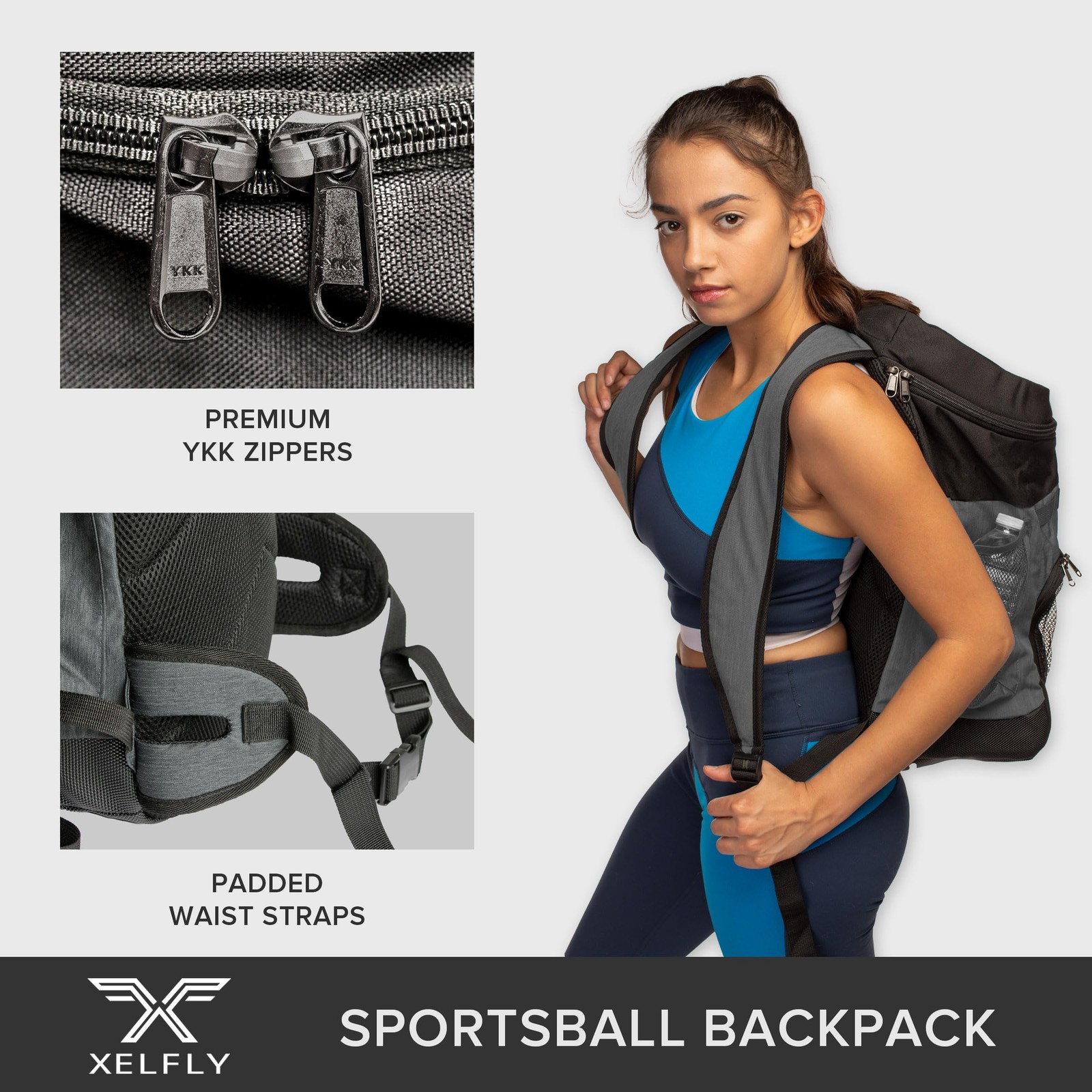 Basketball Backpack with Ball Compartment – Sports Equipment Bag for Soccer B…